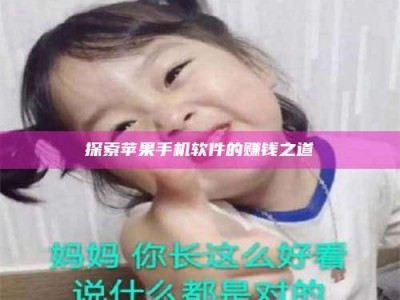 大连探索苹果手机软件的赚钱之道